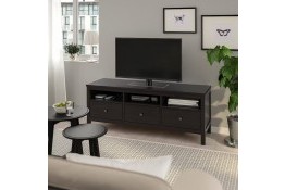 Тумба ТВ 03 Кантри массив сосны (HEMNES) черный